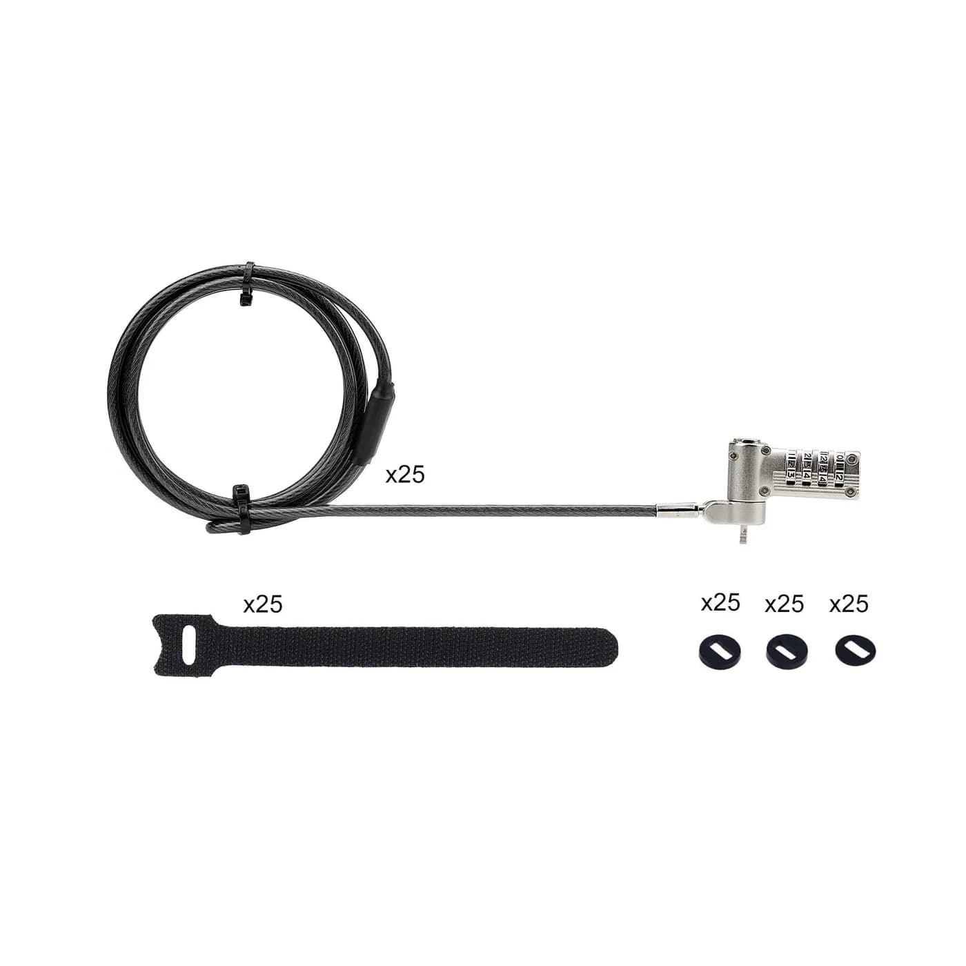 StarTech.com UNIVCS-LAPTOP-LOCK cable antirrobo Negro, Plata 2 m 12