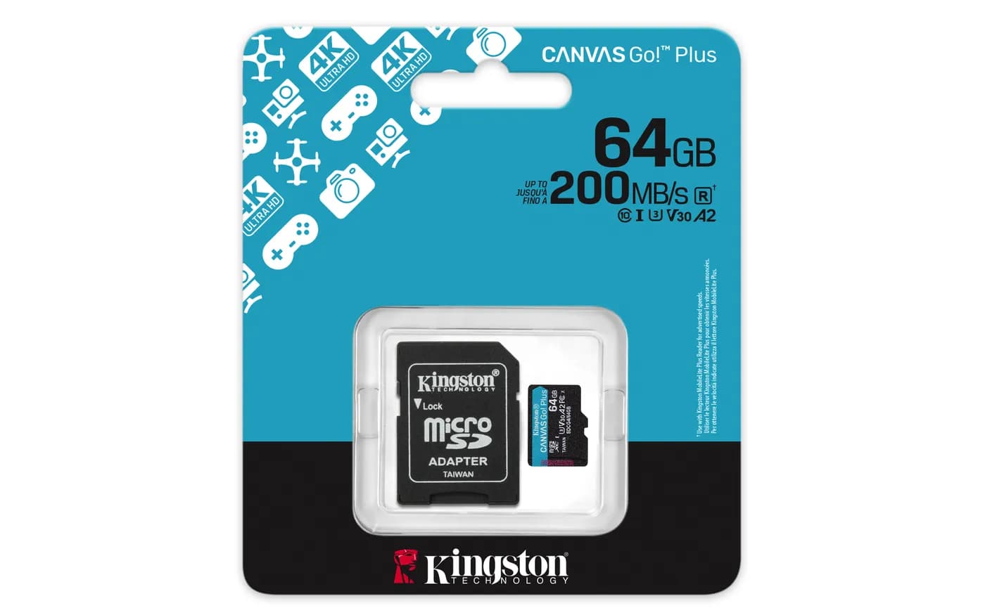 Kingston Technology Canvas Go! Plus 64 GB MicroSD UHS-I Clase 10 5