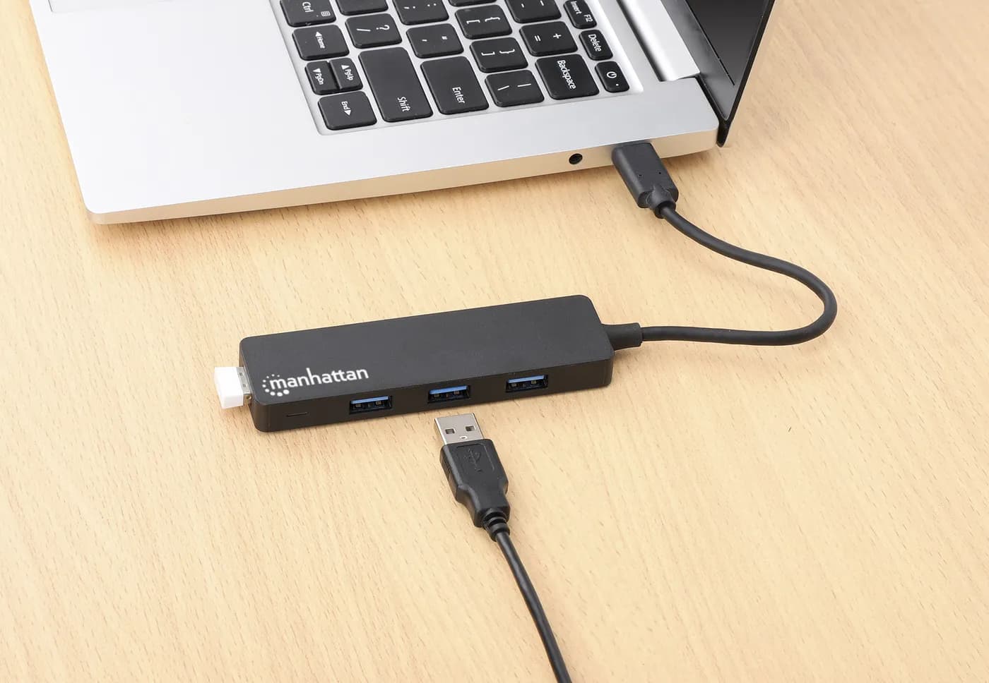 Manhattan Hub USB 3.2 Gen 1 de 4 puertos USB-A USB 3.2 Gen 1, de Tipo- 5