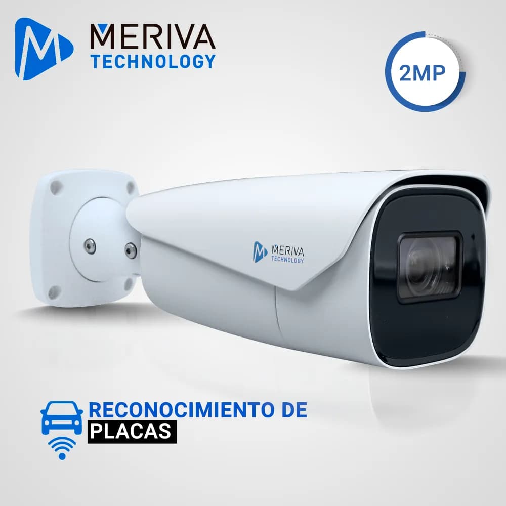 CAMARA IP BULLET LPR MERIVA TECHNOLOGY MAPR-200 / 2MP / H.265+ / LENTE 6