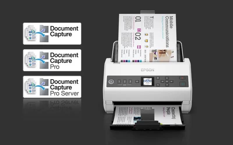 Epson DS-730N Escáner alimentado con hojas 600 x 600 DPI A4 Negro, Gri 6