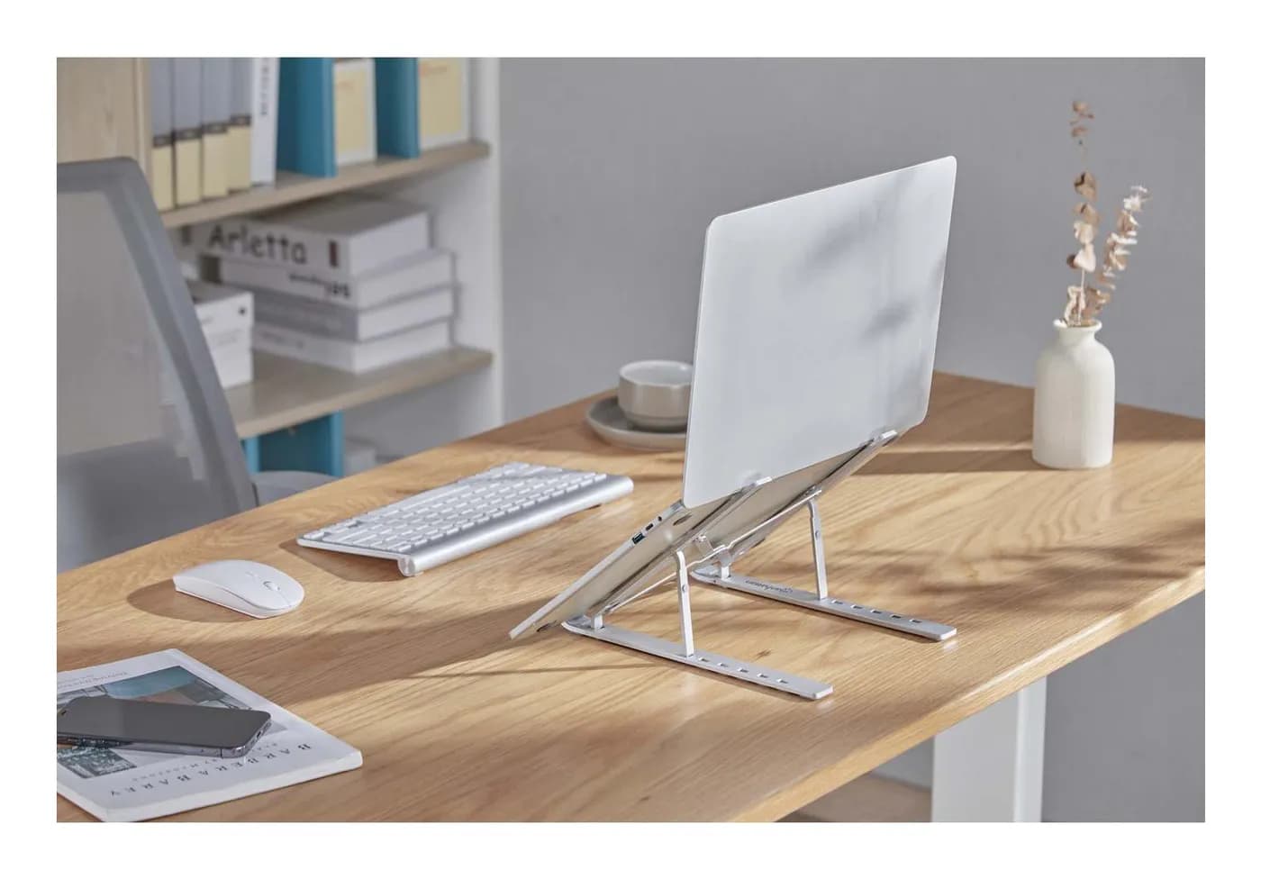 Manhattan Soporte ergonómico, plegable en seis posiciones, para laptop 7