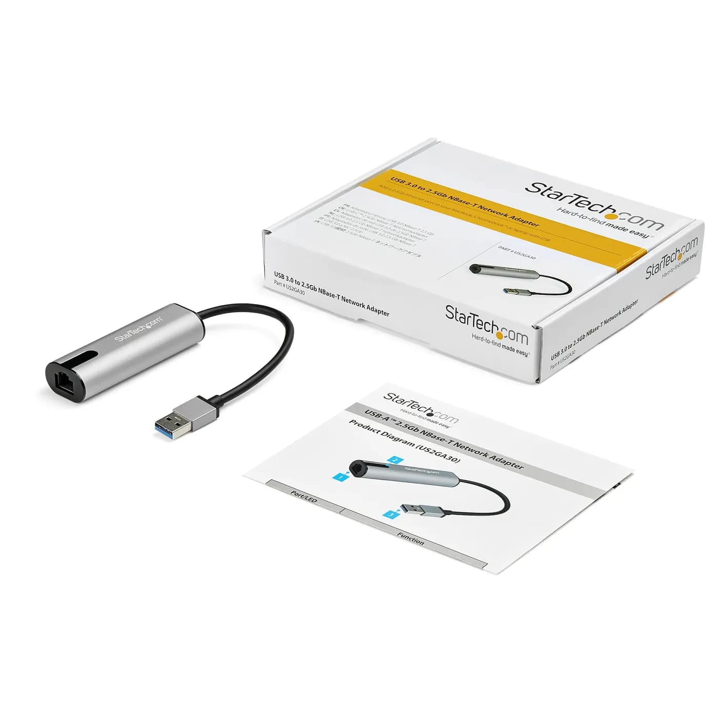 StarTech.com Adaptador de Red Ethernet USB - Adaptador de Red RJ45 LAN 4