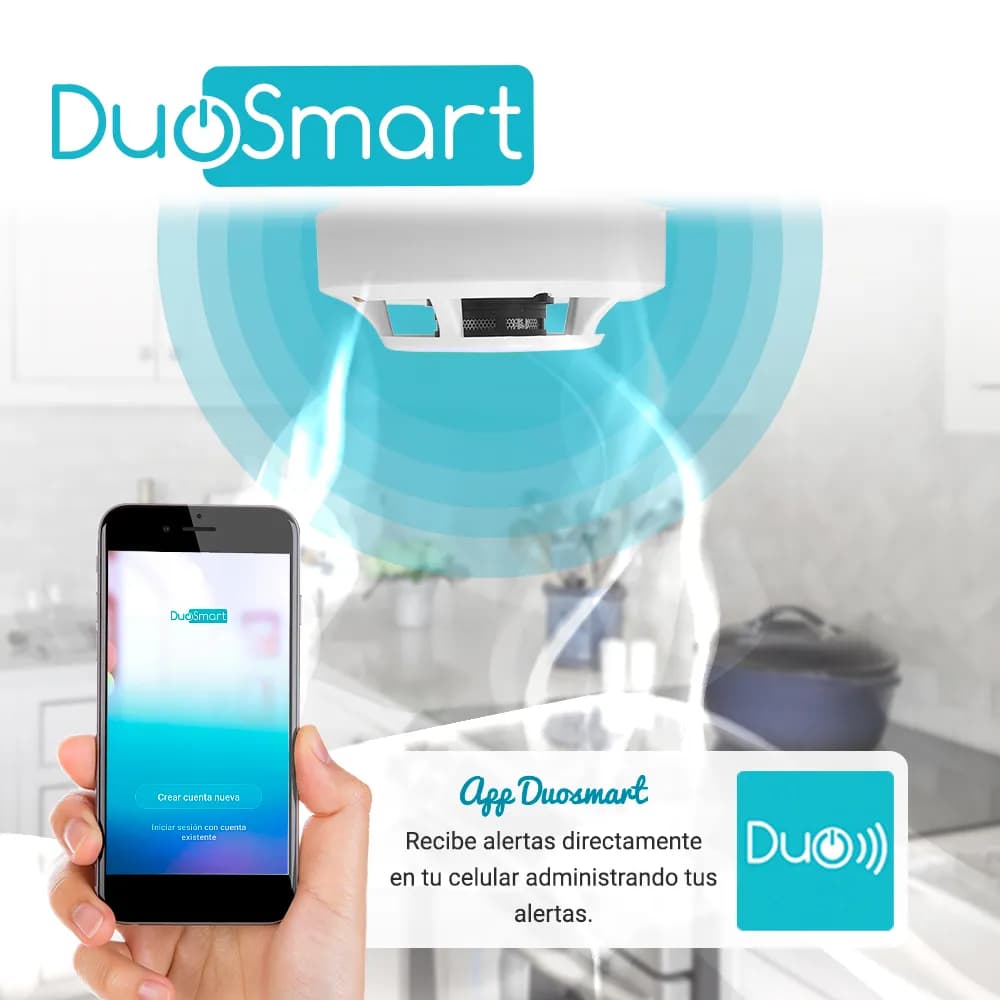 DETECTOR DE HUMO RF SERIE C 433.92 DUOSMART CSMD1 **COMPATIBLE CON PAN 3