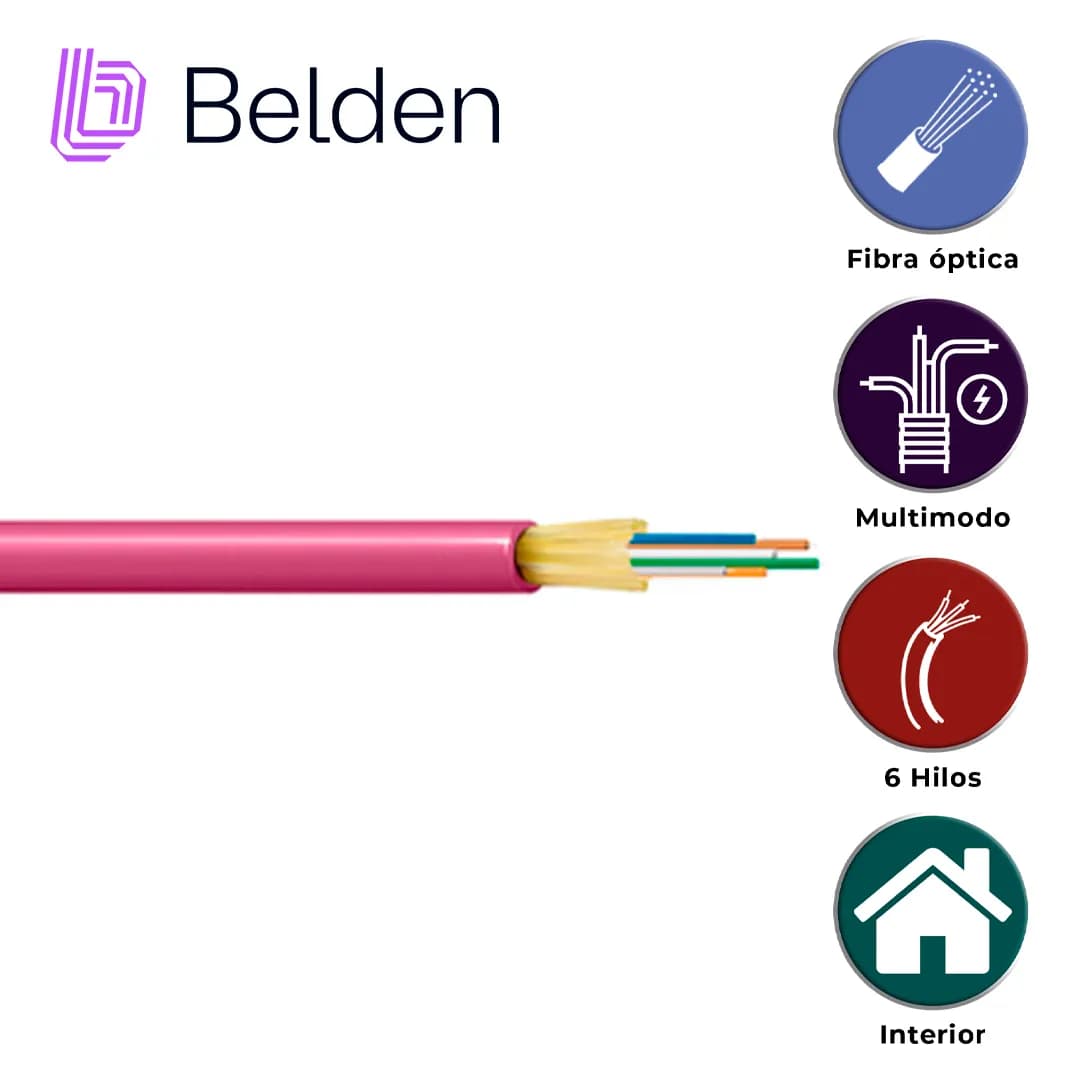 FIBRA OPTICA BELDEN FI4D006R9 / INTERIOR / ERIKA VIOLETA / OM4 / 6 HIL 2
