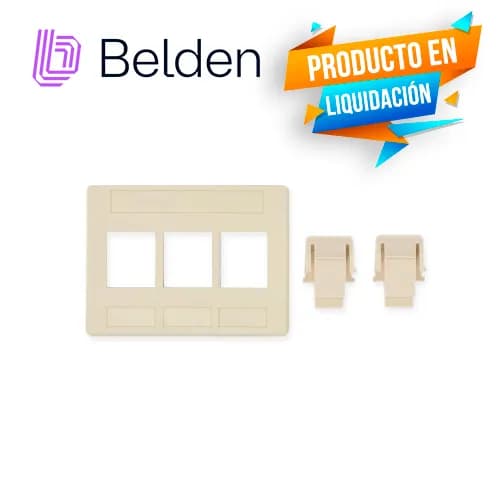 ADAPTADOR MODULAR KEYCONNECT BELDEN AX102291 3 PUERTOS COMPATIBLE CON  2