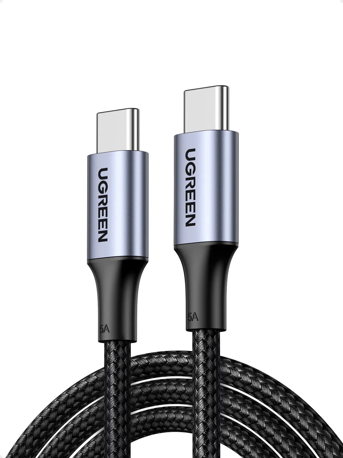 Ugreen 70427 cable USB USB 2.0 1 m USB C 0.48 Gbit/s 100 W Negro, Plat 2