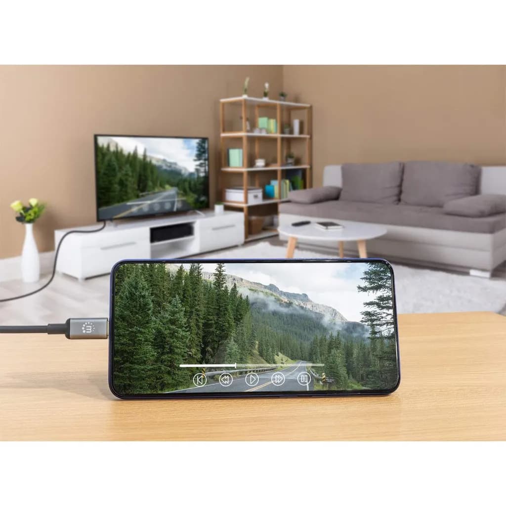 Manhattan Cable adaptador de USB-C a HDMI de 4K@60Hz 7