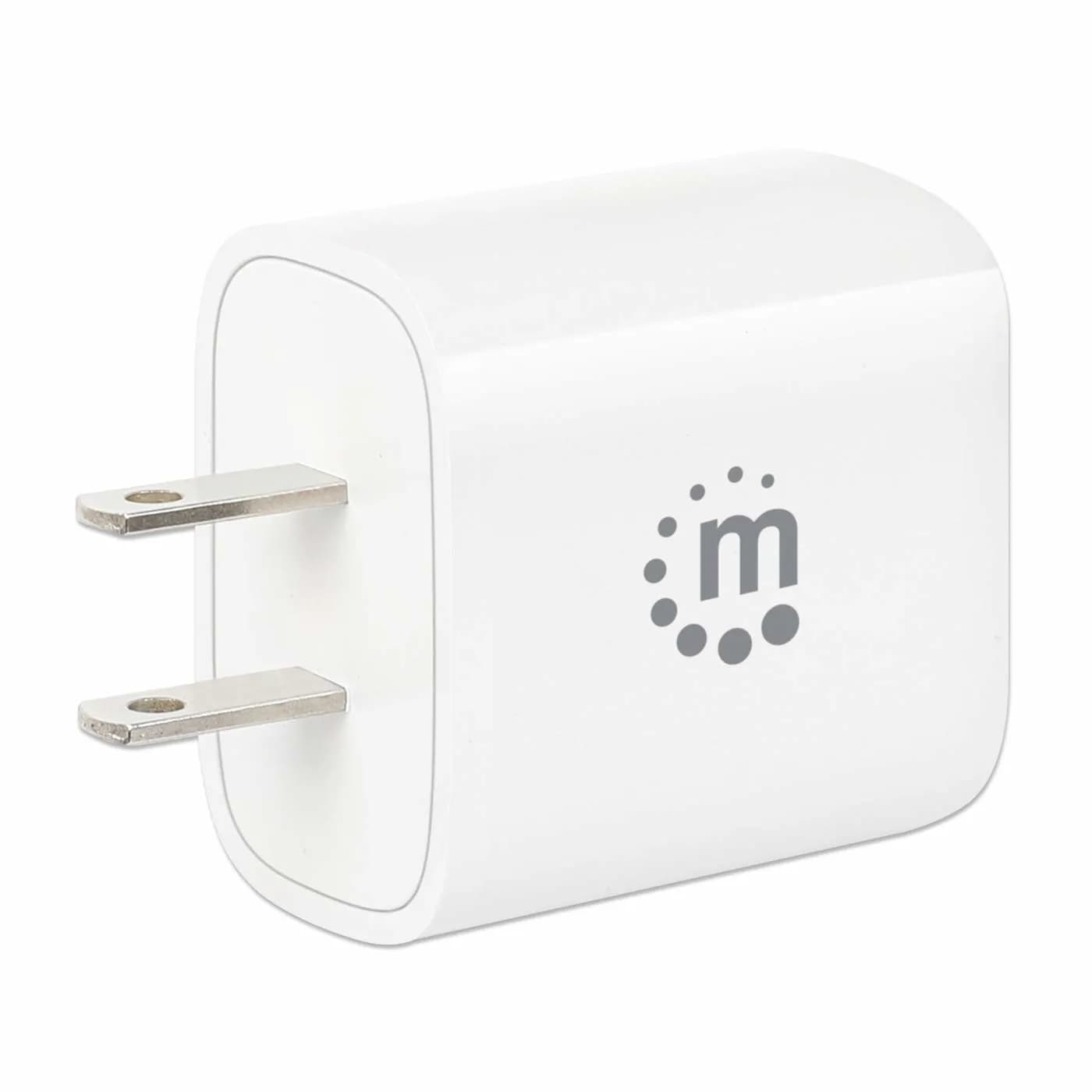Manhattan 406291 adaptador e inversor de corriente Interior 20 W Blanc 5