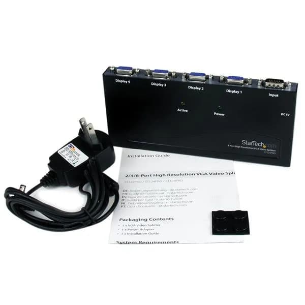 StarTech.com Duplicador Divisor de Video VGA de 4 puertos 350MHz - Spl 6
