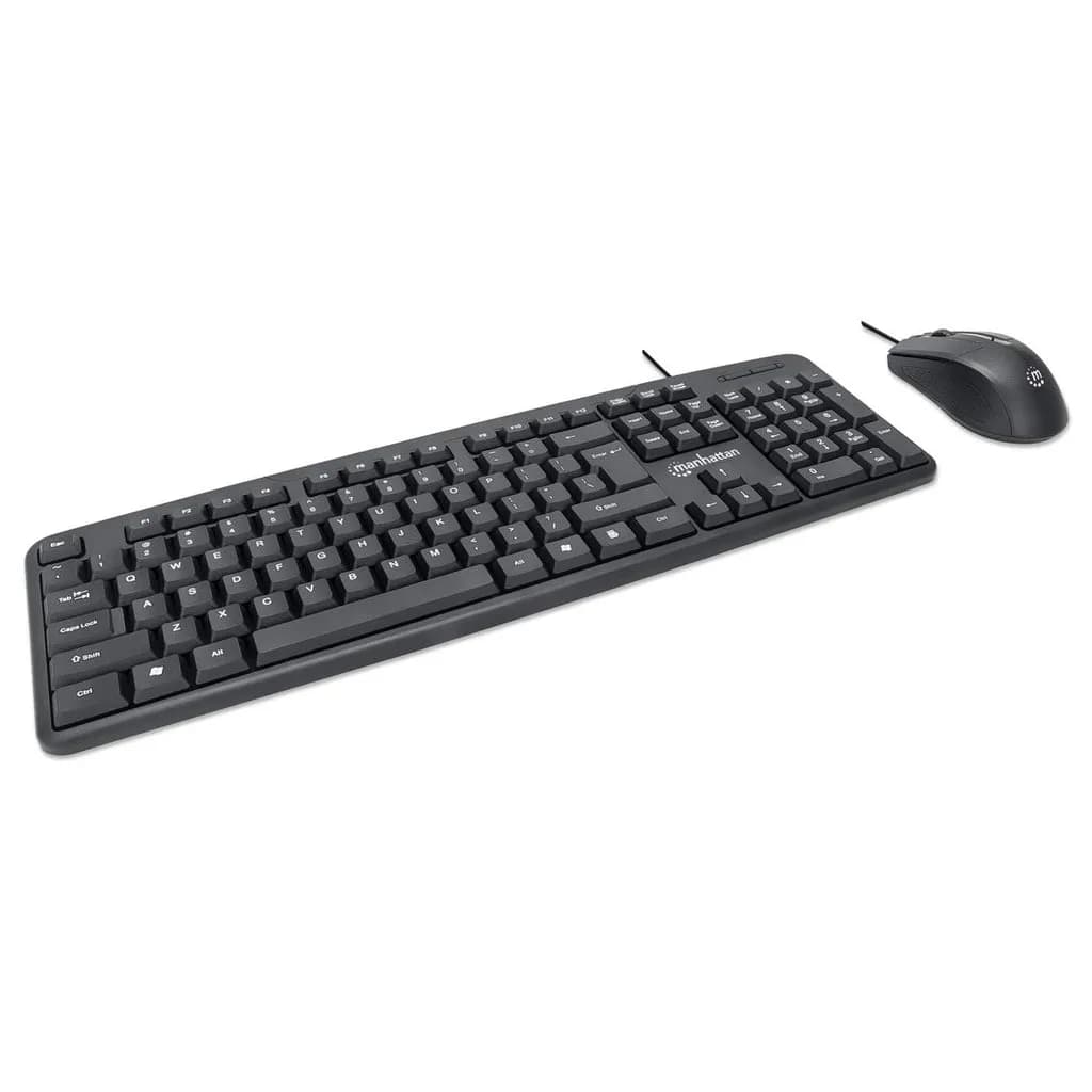 Manhattan Juego de teclado y mouse óptico, cableados 2