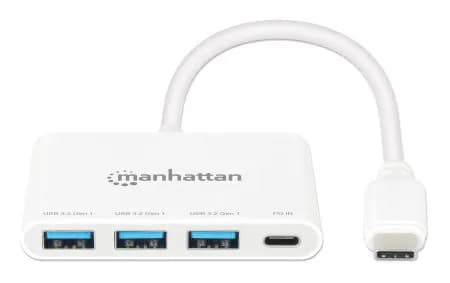 Manhattan 168434 nodo concentrador USB 3.2 Gen 1 (3.1 Gen 1) Type-C 50 3