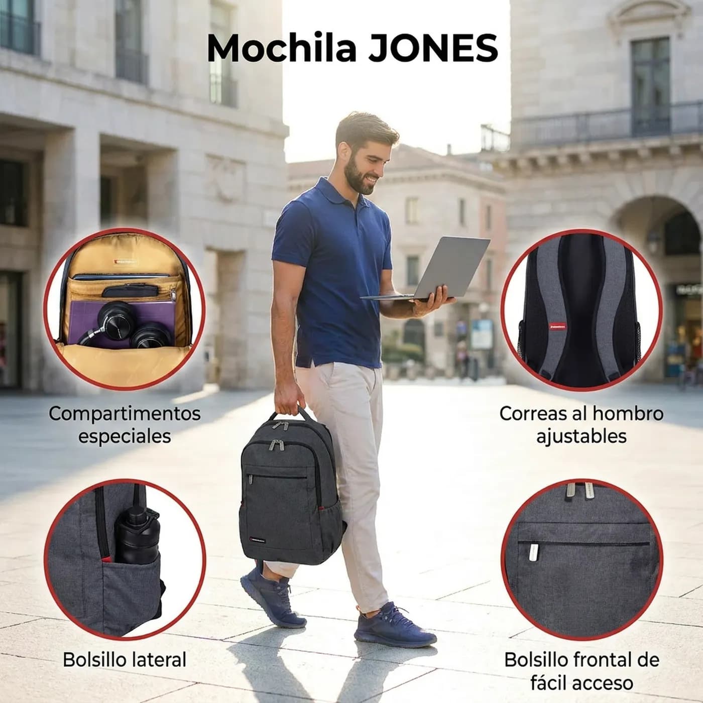 SWISSMOBILITY MOCHILA JONES 15 PULG. 4