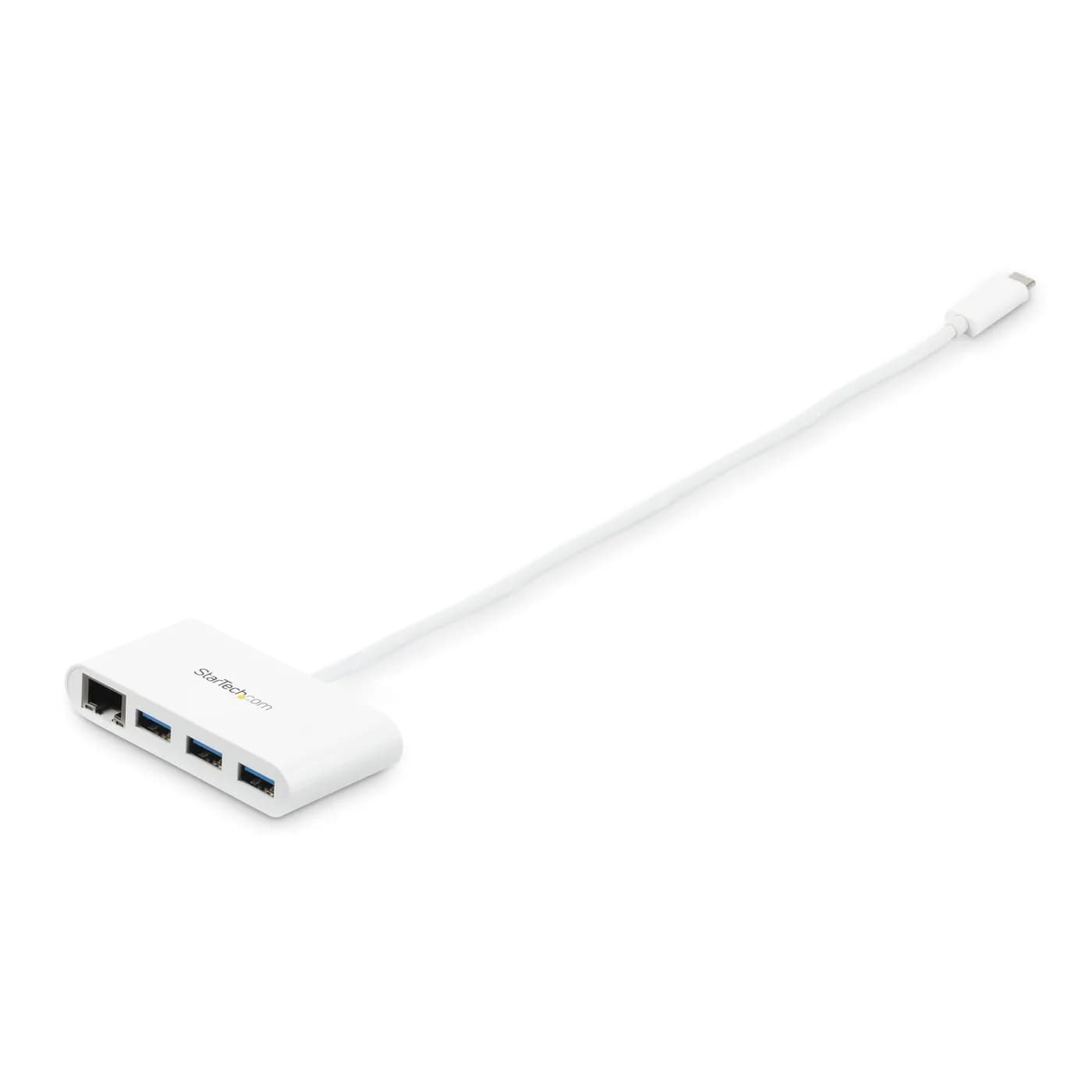 StarTech.com Concentrador USB 3.0 (5Gbps) de 3 Puertos con USB-C y Eth 3