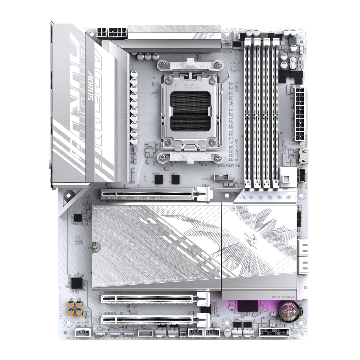 GIGABYTE B850 AORUS ELITE WIFI7 ICE AMD B850 Enchufe AM5 ATX 2