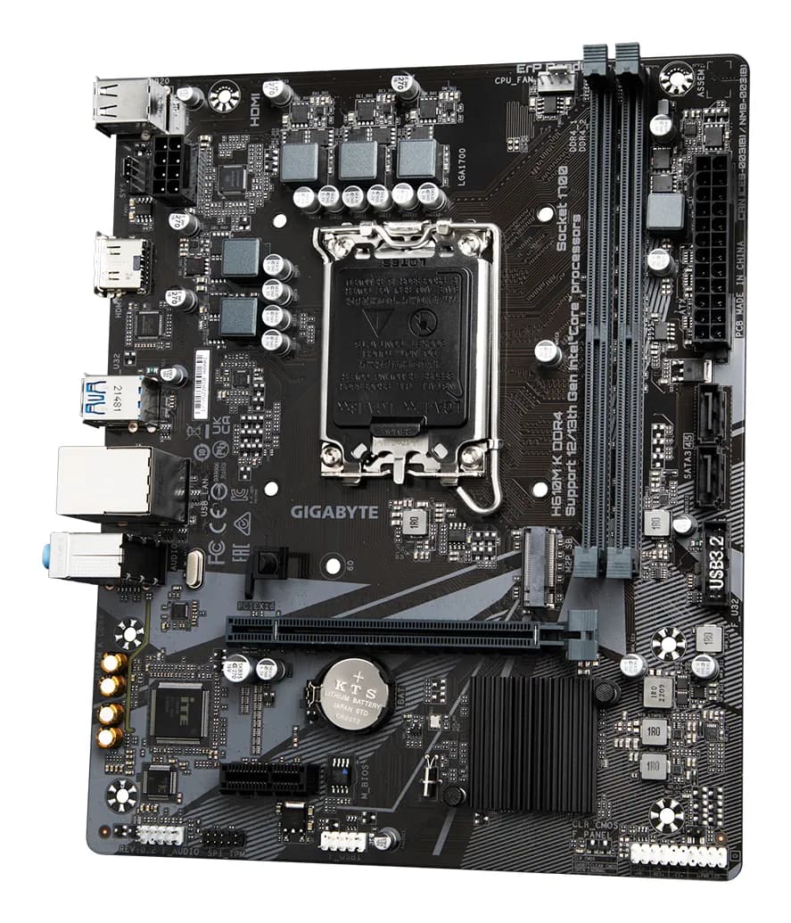GIGABYTE H610M K DDR4 placa base Intel H610 Express LGA 1700 Micro ATX 4