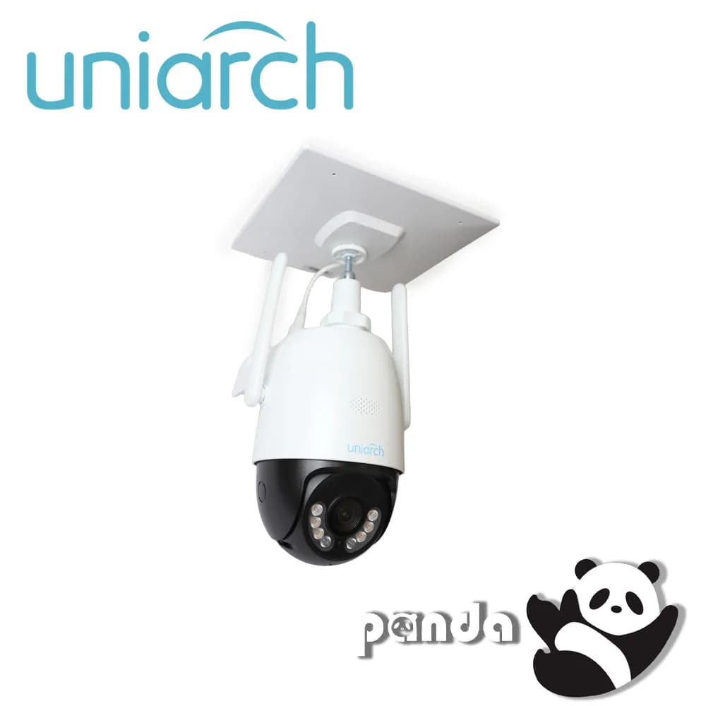 CAMARA PT SOLAR 4G UNIARCH UHO-P2G-M3F4D-LA / 3MP / LENTE-4MM / DUAL-L 3