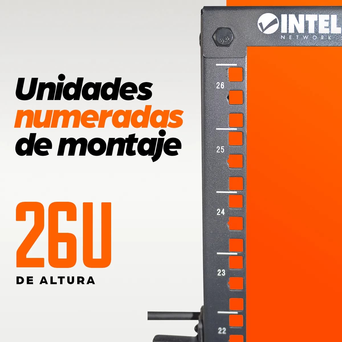 Intellinet 714242 armario rack 26U Rack o bastidor independiente Negro 11