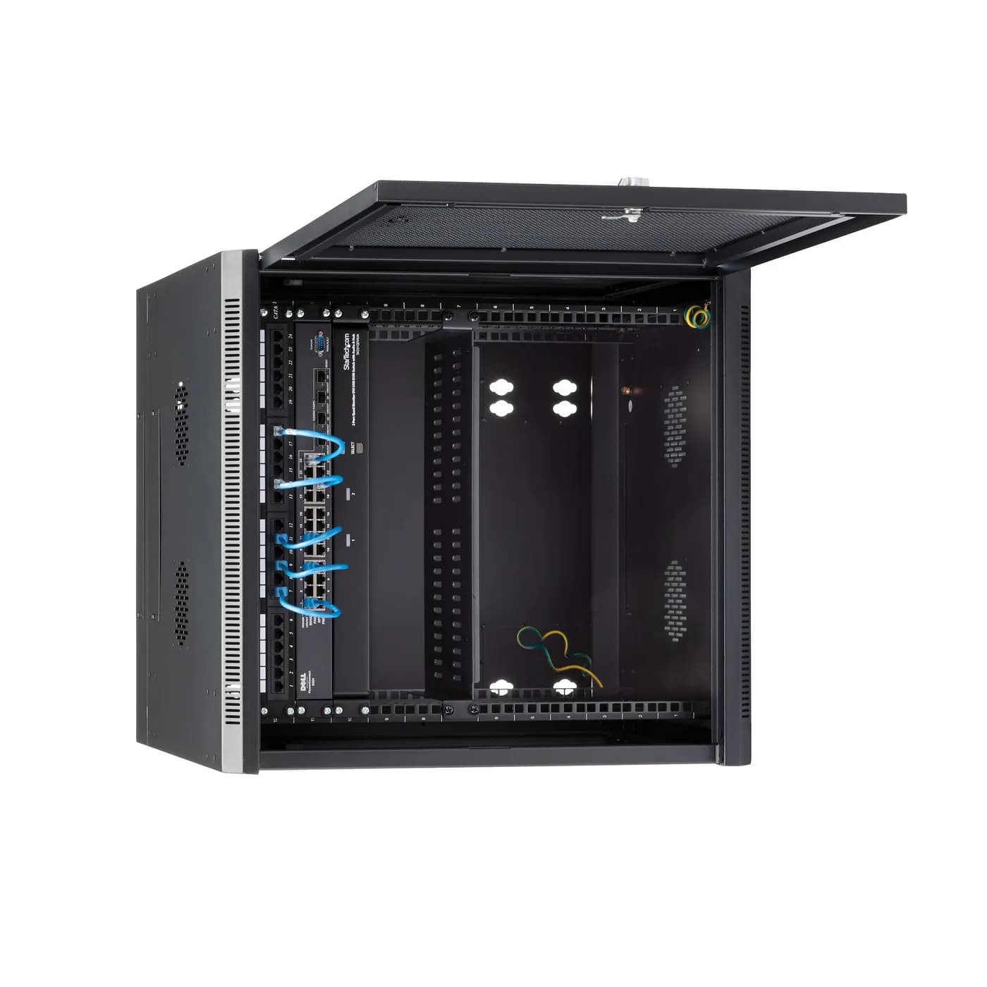 StarTech.com Gabinete Rack de Pared para Servidores 12U 19" 4 Postes y 6