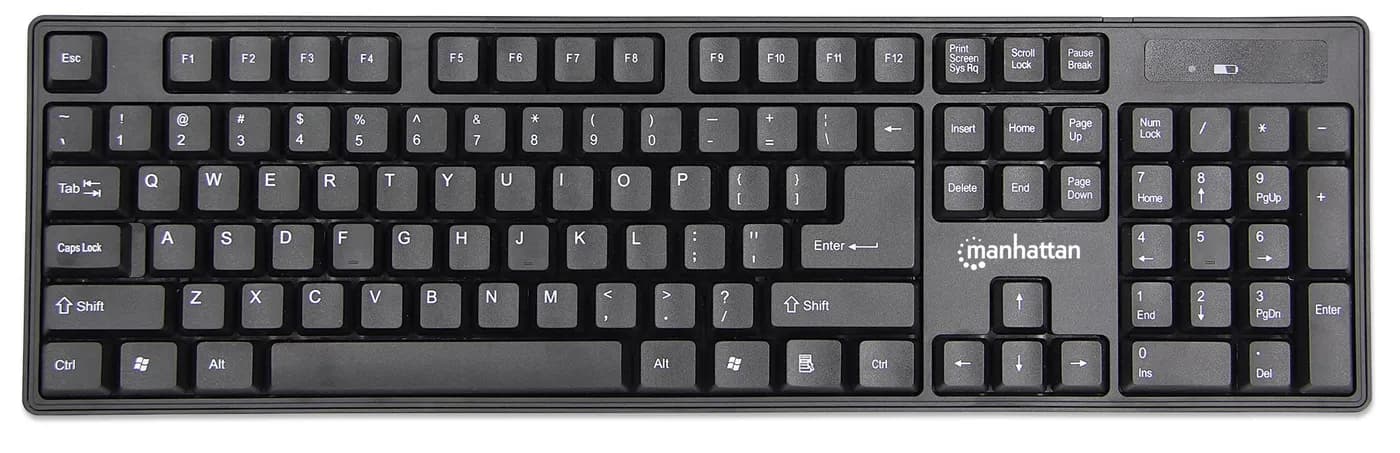 Manhattan 178990 teclado Ratón incluido Universal RF inalámbrico Negro 4