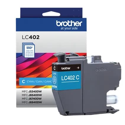 Brother LC402CS cartucho de tinta 1 pieza(s) Original Rendimiento está 2