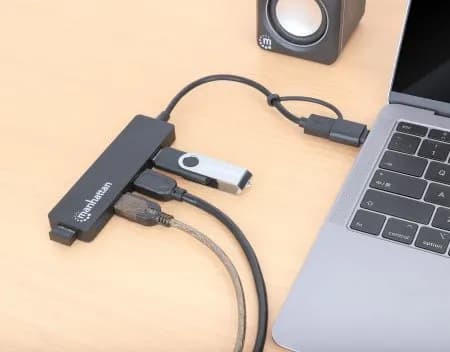 Manhattan 180863 base para laptop o replicador de puertos USB 3.2 Gen  6