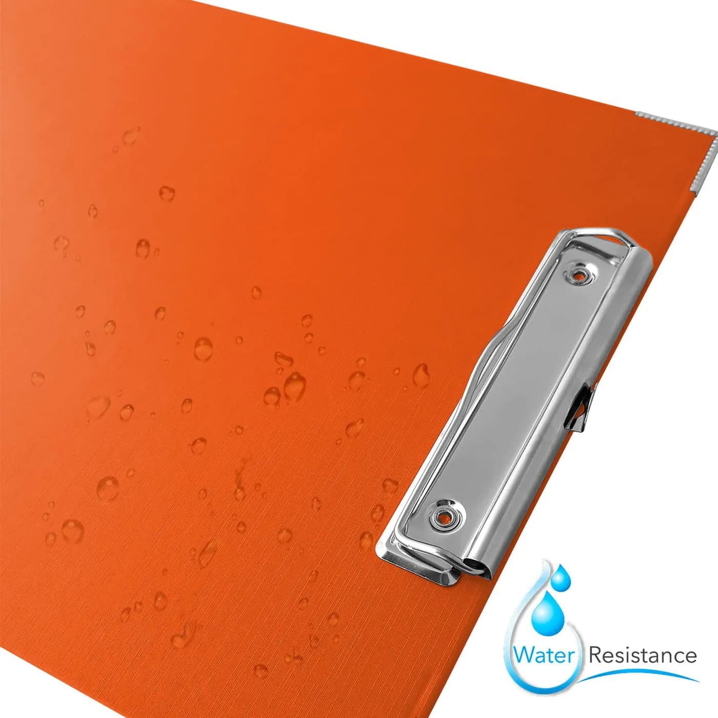 TECHMAKRO TABLA DE CARTON FORRADA DE PVC NARANJA CON CLIP pais de orgi 5