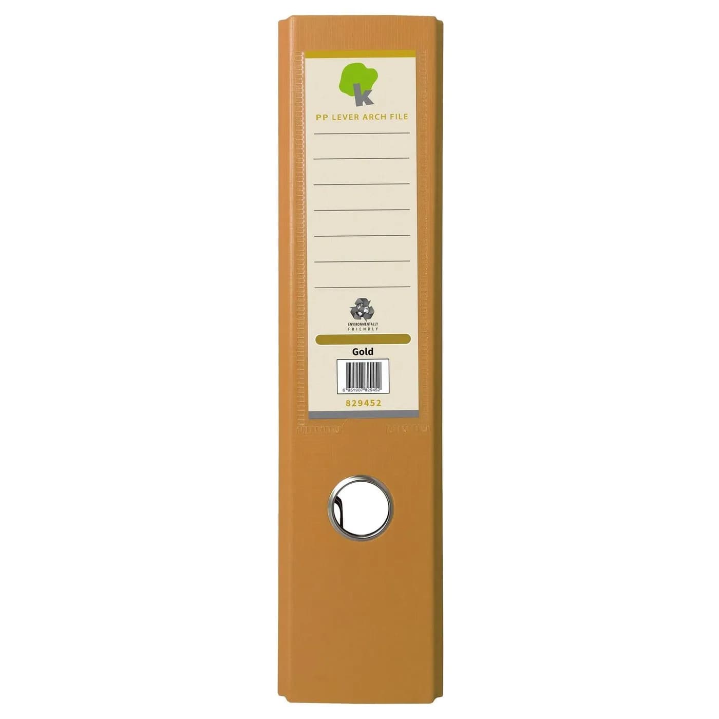 TECHMAKRO CARPETA 3 IN PARA ARCHIVO DE CARTON FORRADO DE PVC, DORADO p 2