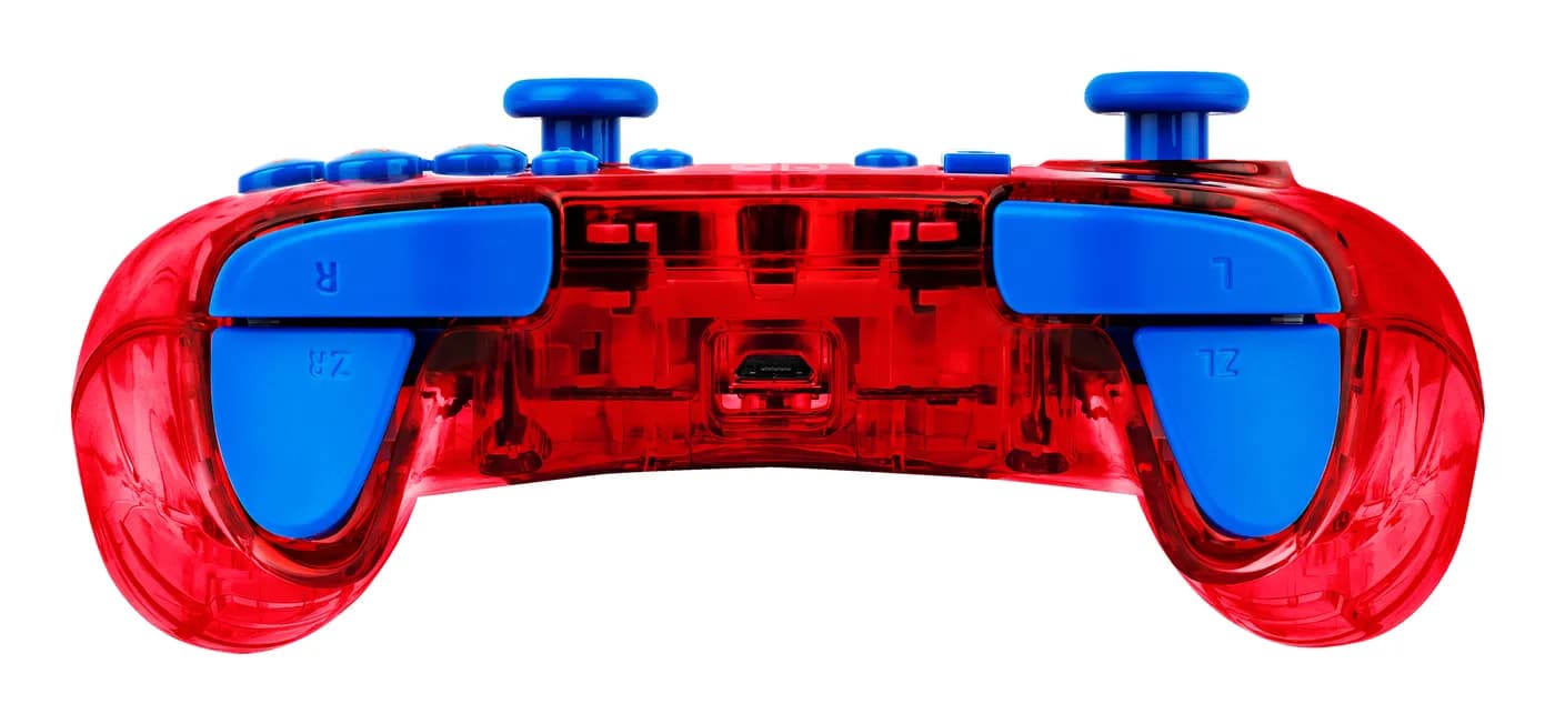 PDP Rock Candy: Mario Punch Rojo, Translúcido USB Gamepad Analógico/Di 7