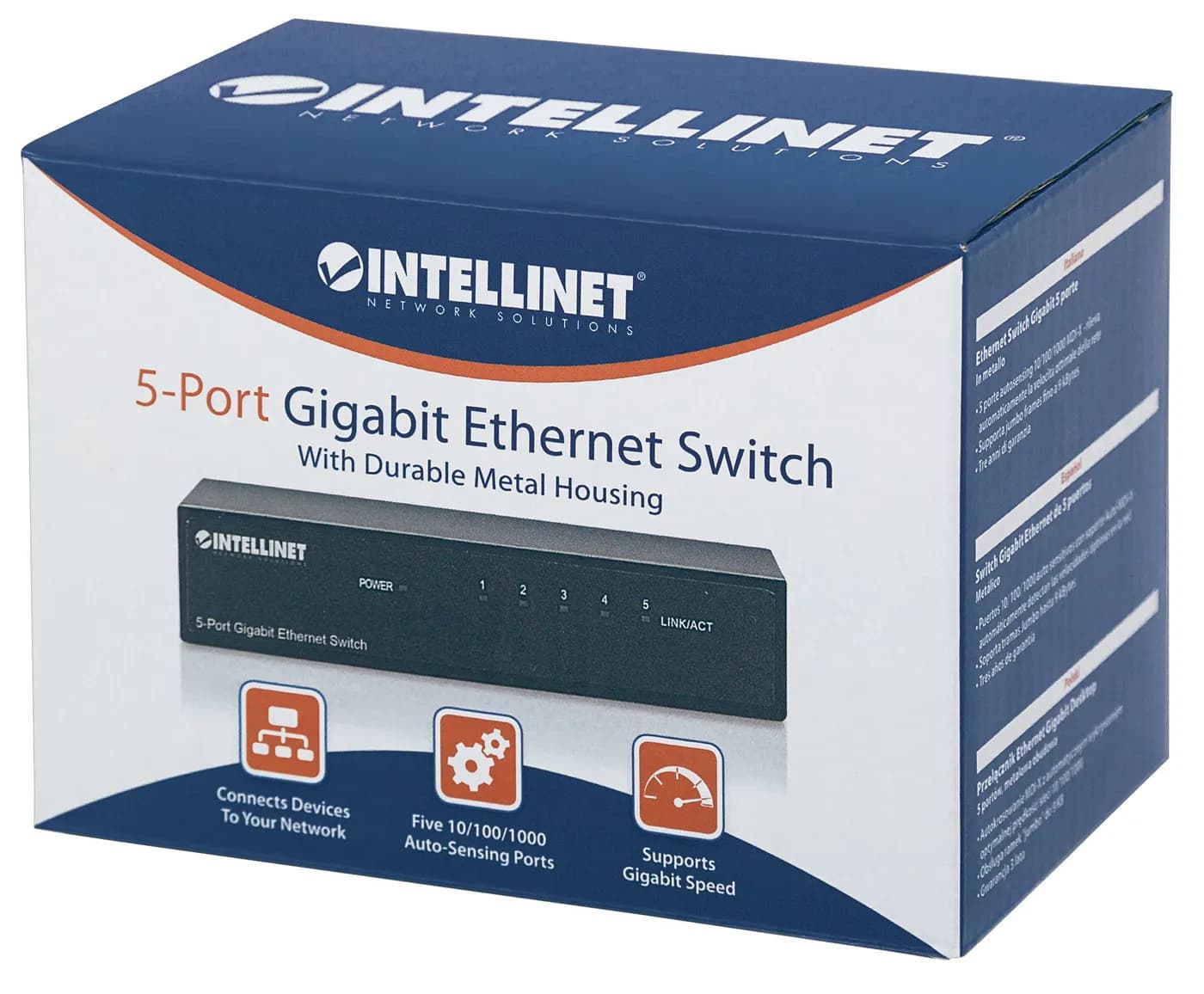 Intellinet 530378 dispositivo de redes Gigabit Ethernet (10/100/1000)  8