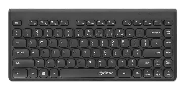Manhattan Mini teclado USB inalámbrico, 12 teclas multimedia/funcional 8