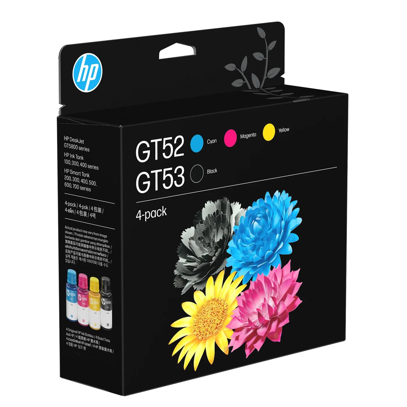 COMBO HP TINTA BOTE 4-PACK HP GT53/52 10