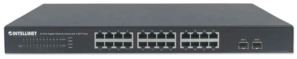 Intellinet Switch de 24 Puertos Gigabit Ethernet con 2 puertos SFP 5
