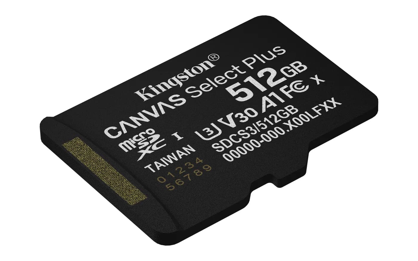 Kingston Technology Canvas Select Plus Gen3 512 GB MicroSDXC UHS-I Cla 2