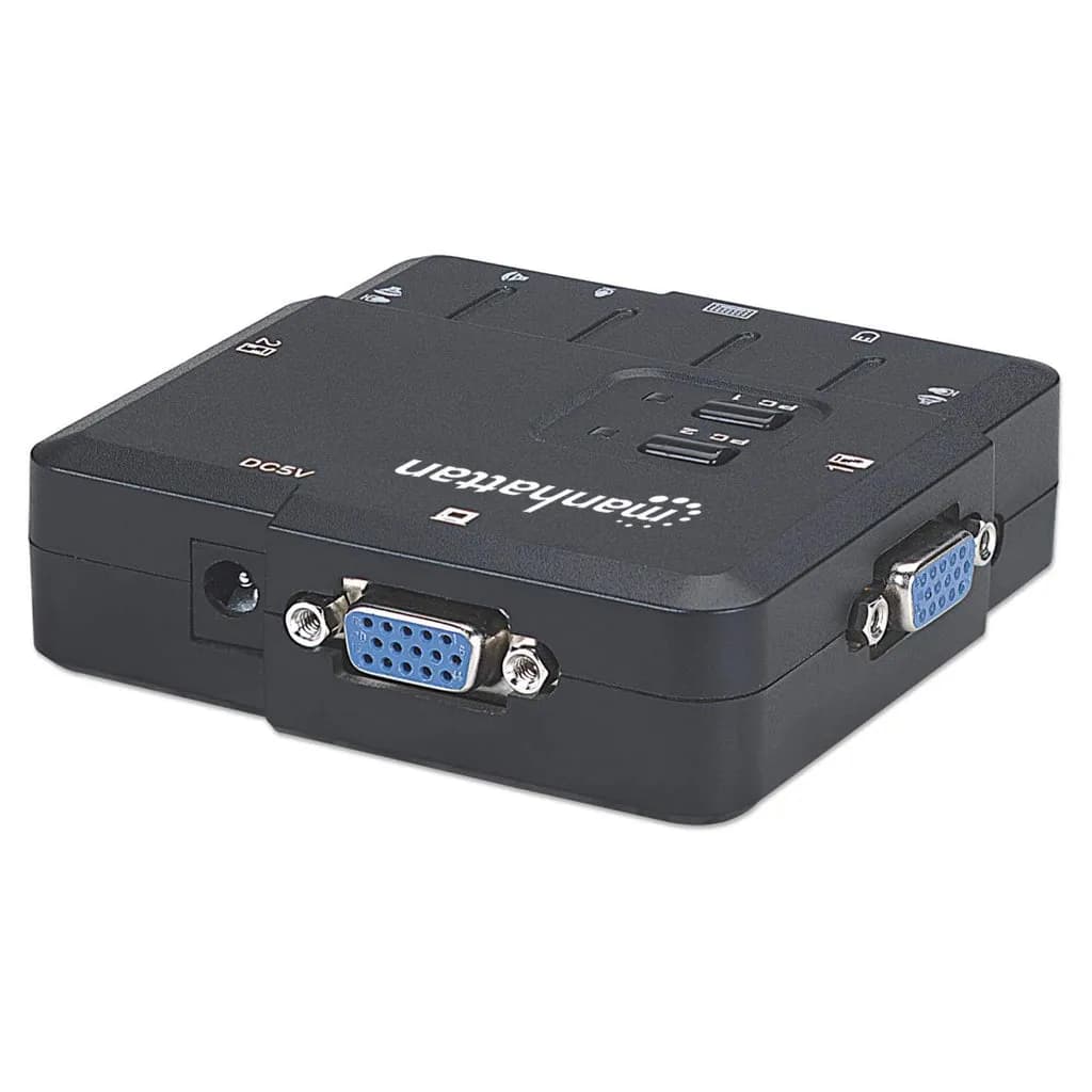 Manhattan Switch KVM Compacto de 2 Puertos 4