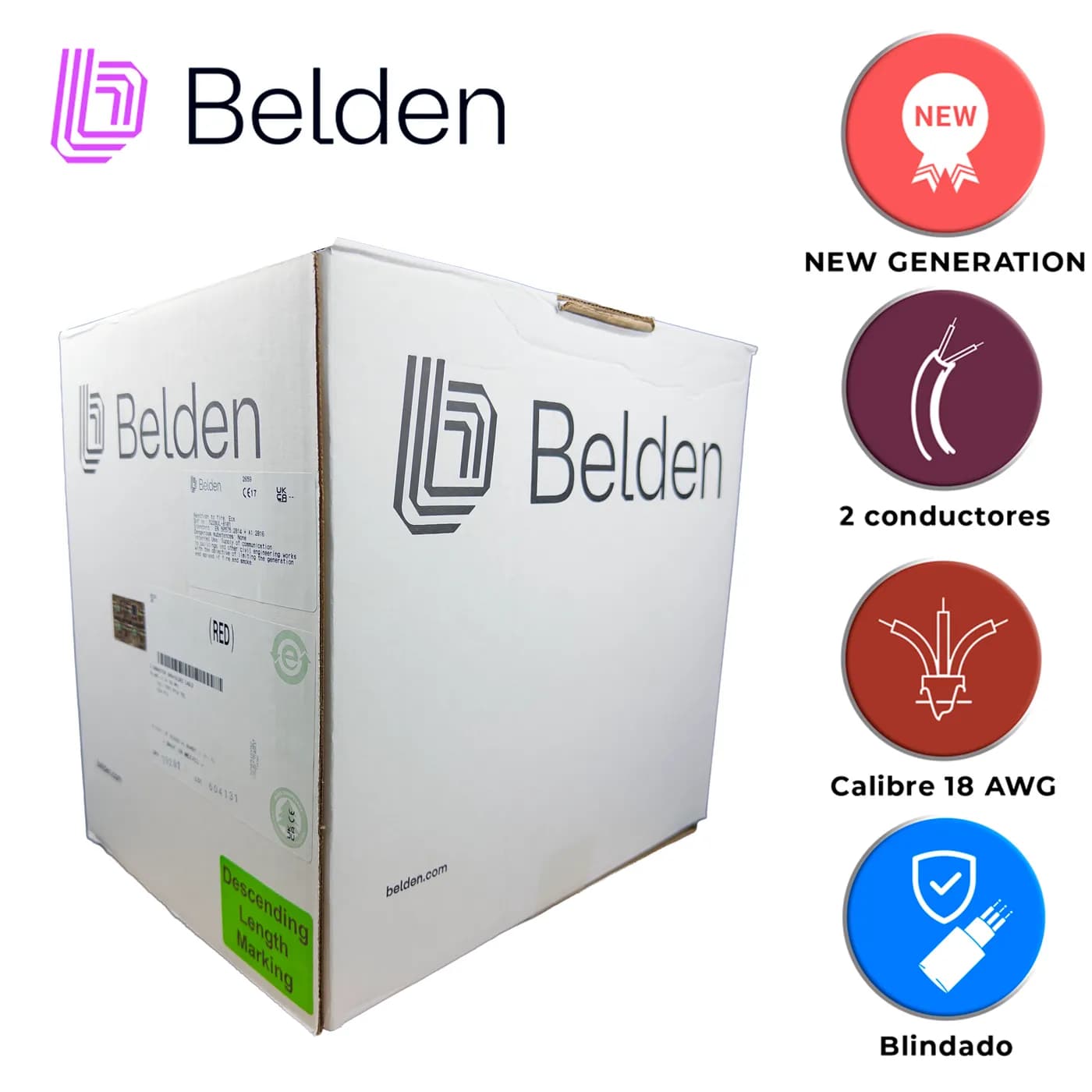 CABLE DE ALARMA CONTRA INCENDIOS BELDEN 5320FL 002U1000 / INTERIOR / R 4