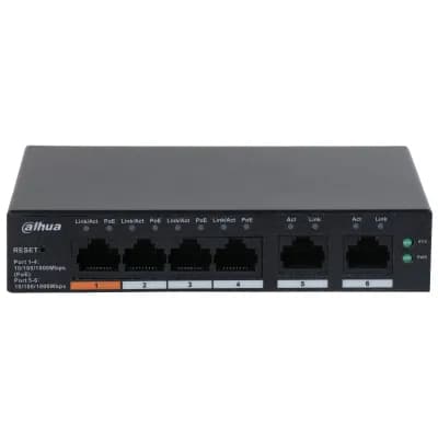 DAHUA DH-CS4006-4GT-60-V2- Switch PoE de 6 Puertos Gigabit/ 4 Puertos  2
