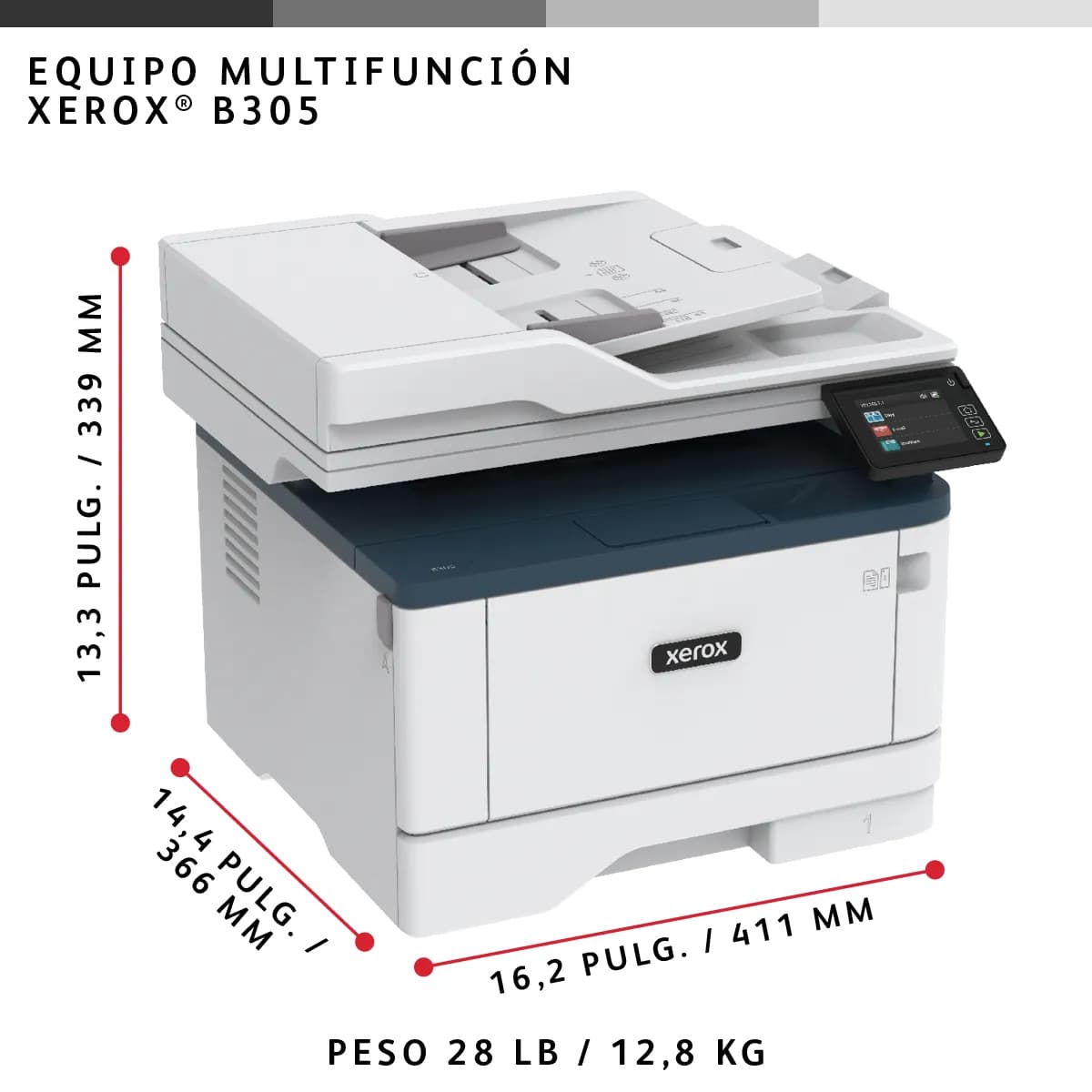 Xerox B305V_DNI Impresora multifunción Laser A4 2400 x 2400 DPI 38 ppm 11