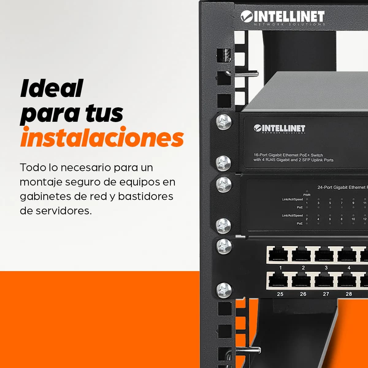 Intellinet TORNILLOS M6 TUERCA ENJAULADA PAQUETE CON 50 JUEGOS 7