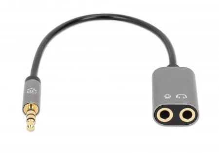 Manhattan Adaptador Auxiliar en “Y” de un Plug a 2 salidas 3.5 mm 4