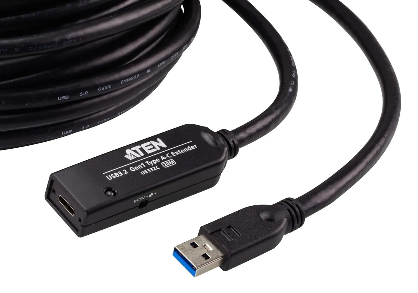 Cable extensor USB 3.2 Gen1 / 20 m (65.6 ft) / USB-A a USB-C / 5 Gbps  2