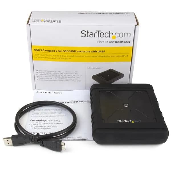 StarTech.com Gabinete USB 3.0 robusto con UASP para disco duro o SSD S 6