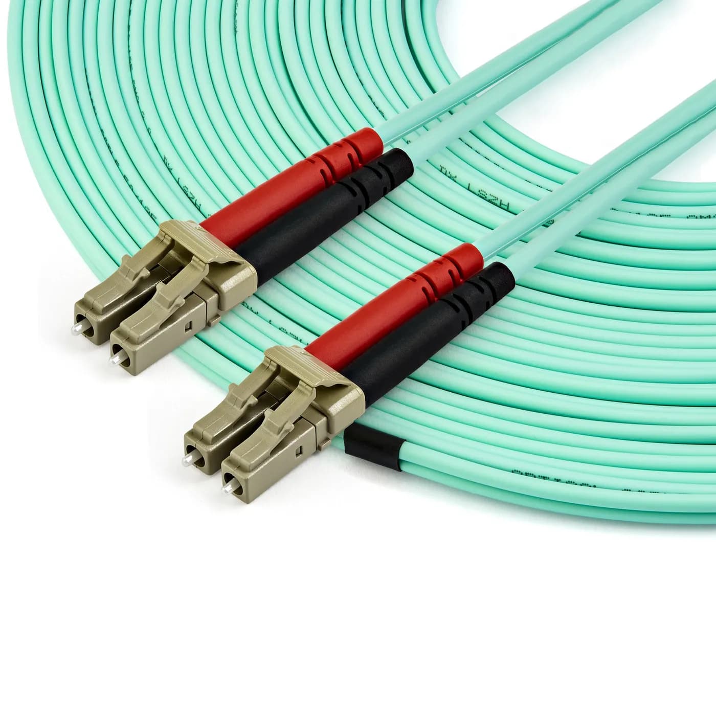 StarTech.com Cable de 15 m de Fibra Óptica Dúplex Multimodo OM4 LC a L 3