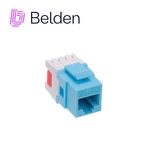 CONECTOR MODULAR JACK RJ45 CAT5E BELDEN AX101315 ESTILO KEYCONNECT AZU 6