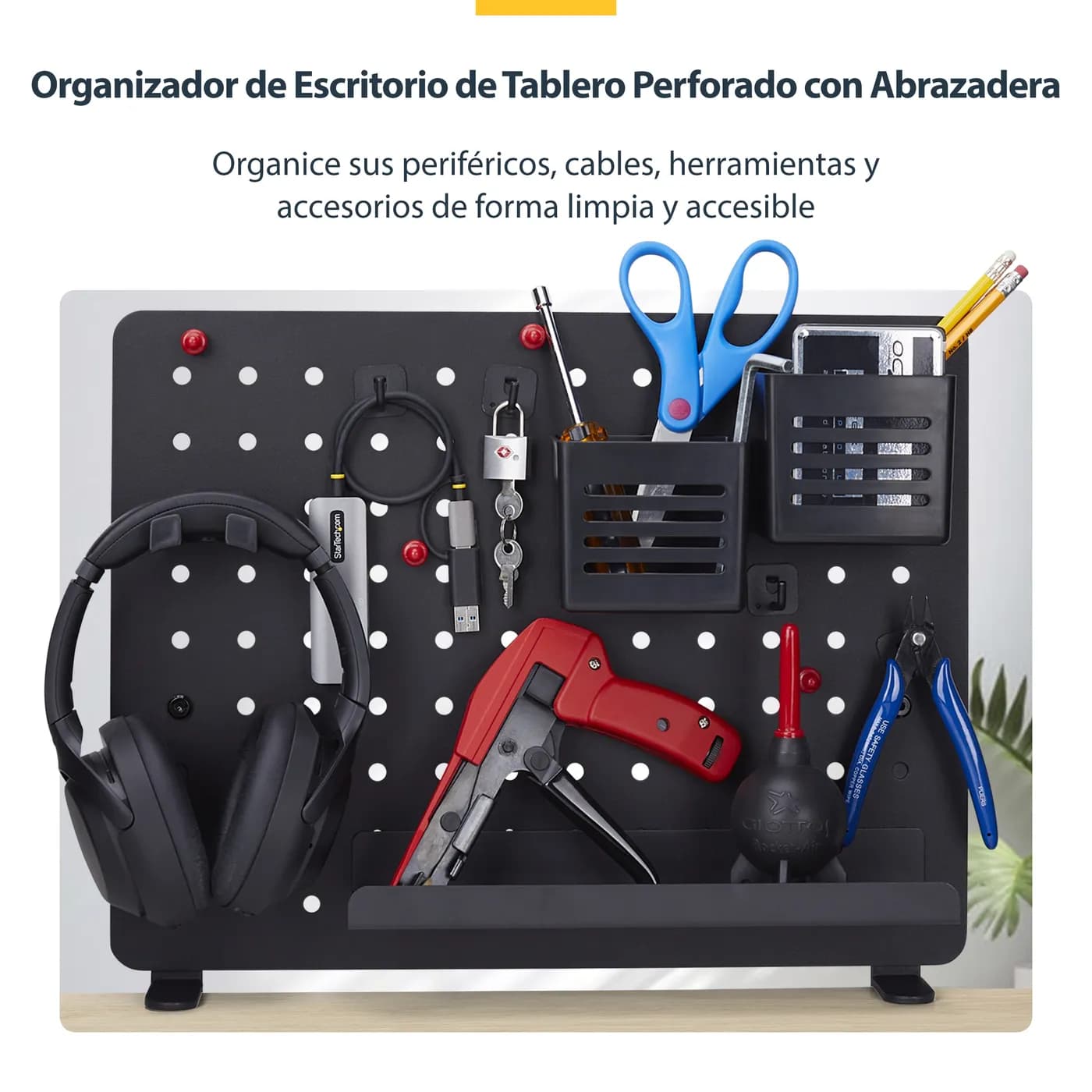 StarTech.com Tablero Perforado de Escritorio con Abrazadera - Panel Pe 11