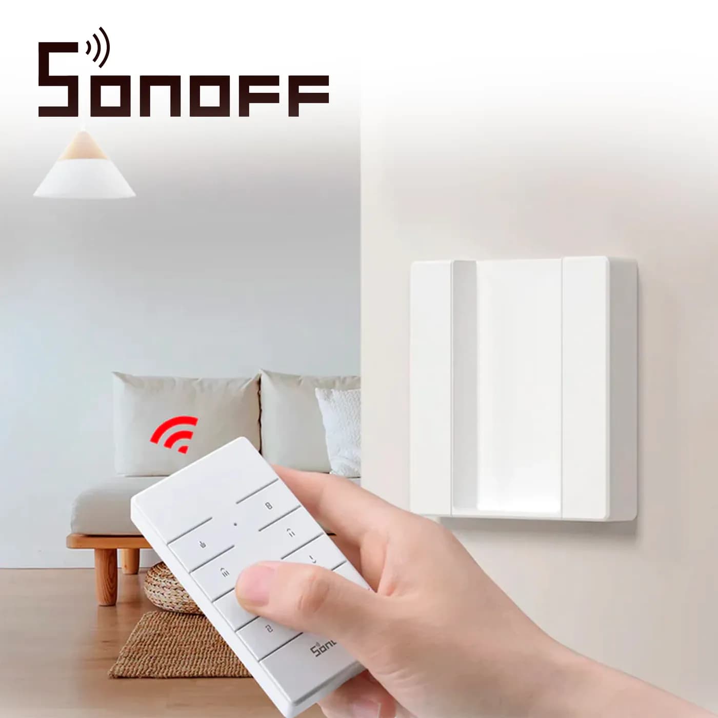 BASE PARA CONTROL  REMOTO SONOFF RM433R2-BASE/ COMPATIBLE  CON CONTROL 3