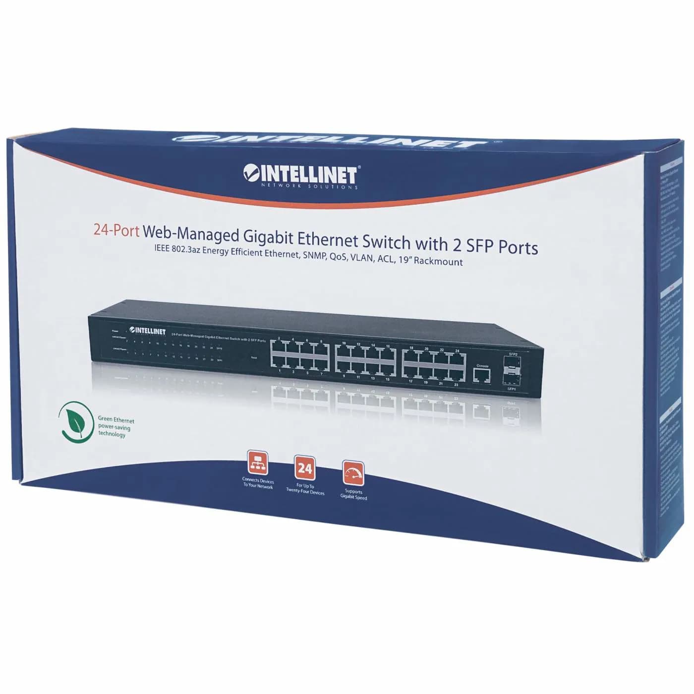 Intellinet Switch de 24 Puertos Gigabit Ethernet Administrable por Web 2