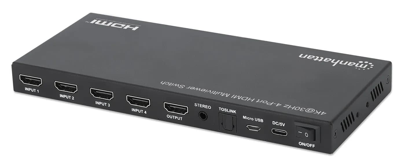 Manhattan Proyecta hasta cuatro fuentes de entrada HDMI en una pantall 5