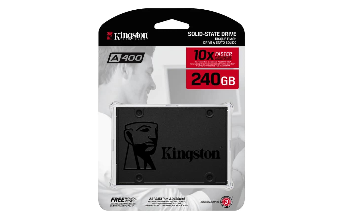 240 TLC SSD Standalone Drive, SATA3 2.5' (7mm height) 4