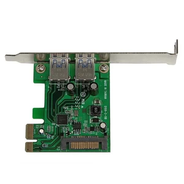 StarTech.com Tarjeta PCI Express de 2 Puertos USB 3.0 SuperSpeed con U 2